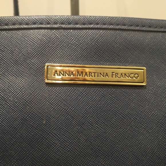 🍀🍀🍀Anna Martina Franco blue large tote - Picture 4 of 5